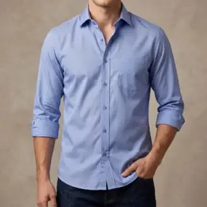 Full Sleeve Cotton Formal Shirt Fabric: 100% Cotton ( Export ) Size: M, L, XL,XXL 15.5= Length-28" Chest- 42", 16= Length-29" Chest- 44", 16.5= Length-30" Chest- 46", 17= Length-31" Chest- 47", 17.5= Length-32" Chest- 48", Fashionable & Comfortable Guaranteed Fabrics