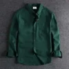 Fashionable casual shirt for men (green)